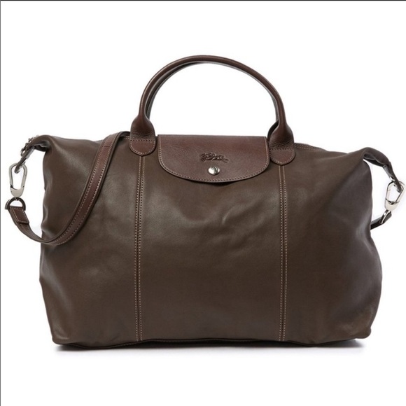 Longchamp large leader le pliage cuir tote - Picture 7 of 8